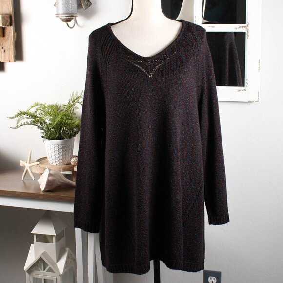 Catherines Long Sweater, 1X - Picture 1 of 5